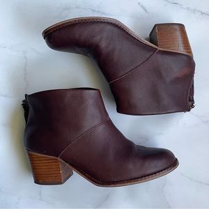 Toms Leila Tassel Block Heel Ankle Booties - Size 6